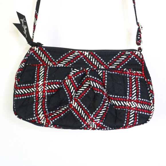 Vera Bradley Minsk Plaid Quilt Adjustable Strap Top Zip Lined Red Crossbody Bag - Picture 2 of 13